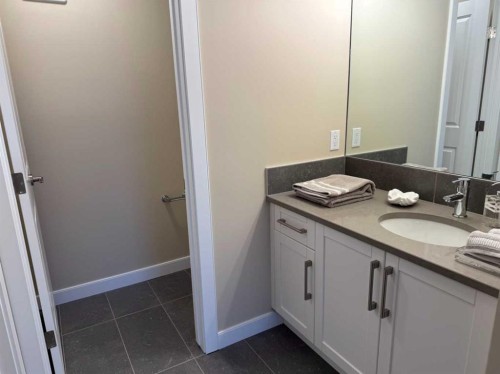 72 Sunrise Heath, Cochrane, AB - Indoor Photo Showing Bathroom