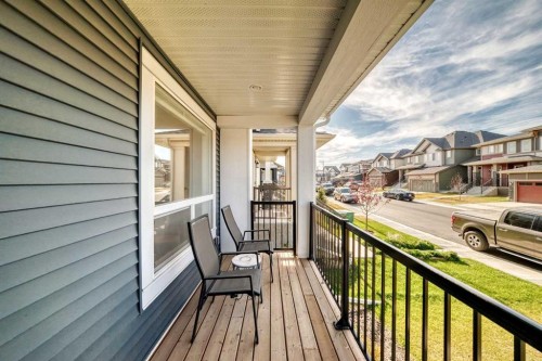 934 Cobblemore Common Sw, Airdrie, AB - Outdoor With Deck Patio Veranda With Exterior