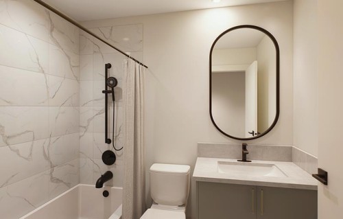 202-1155 Livingston View Ne, Calgary, AB - Indoor Photo Showing Bathroom