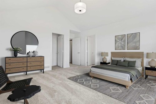 357 Copperhead Way Se, Calgary, AB - Indoor Photo Showing Bedroom