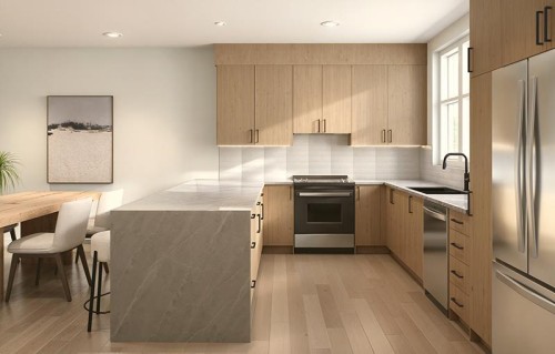 1161 Livingston View Ne, Calgary, AB - Indoor Photo Showing Kitchen With Stainless Steel Kitchen With Upgraded Kitchen