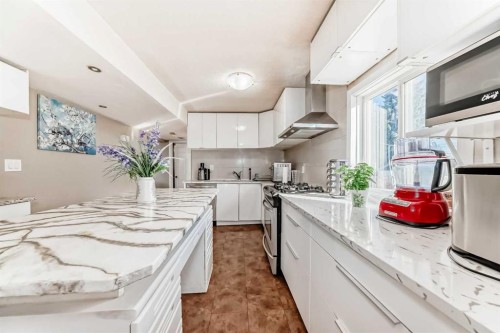 4644 84 Street Nw, Calgary, AB - Indoor Photo Showing Kitchen With Upgraded Kitchen