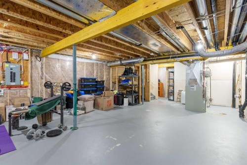 1346 Kings Heights Way Se, Airdrie, AB - Indoor Photo Showing Basement