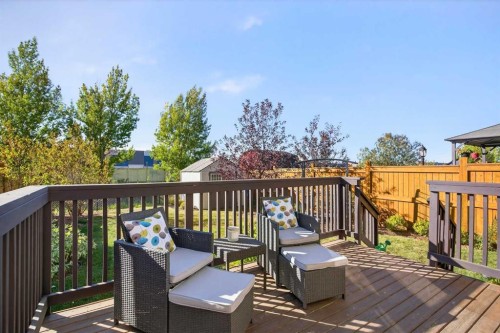 1346 Kings Heights Way Se, Airdrie, AB - Outdoor With Deck Patio Veranda With Exterior