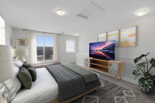 102-474 Seton Circle Se, Calgary, AB - Indoor Photo Showing Bedroom