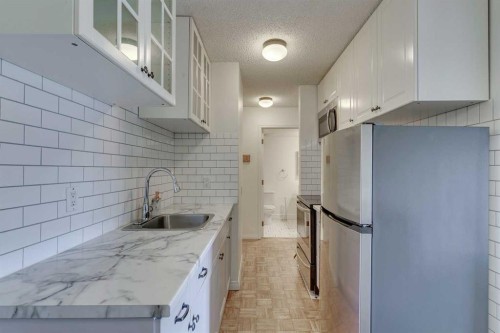 304-2140 17A Street Sw, Calgary, AB - Indoor Photo Showing Kitchen