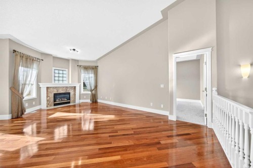 80 Sierra Morena Landing Sw, Calgary, AB - Indoor With Fireplace