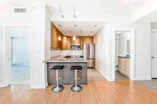 1206-788 12 Avenue Sw, Calgary, AB - Indoor Photo Showing Kitchen With Upgraded Kitchen