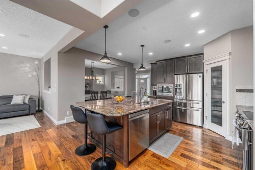 151 Auburn Sound Circle Se, Calgary, AB - Indoor Photo Showing Kitchen With Stainless Steel Kitchen With Upgraded Kitchen