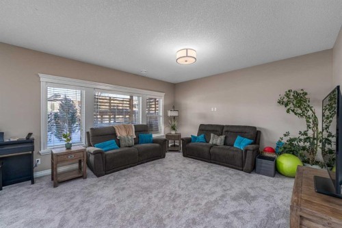 151 Auburn Sound Circle Se, Calgary, AB - Indoor Photo Showing Living Room