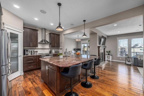 151 Auburn Sound Circle Se, Calgary, AB - Indoor Photo Showing Kitchen With Stainless Steel Kitchen With Upgraded Kitchen