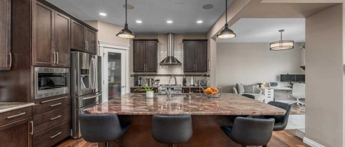 151 Auburn Sound Circle Se, Calgary, AB - Indoor Photo Showing Kitchen With Upgraded Kitchen