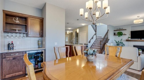 343 Hillcrest Heights Sw, Airdrie, AB - Indoor Photo Showing Dining Room