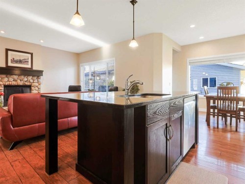 50 Elgin Meadows Green Se, Calgary, AB - Indoor With Fireplace