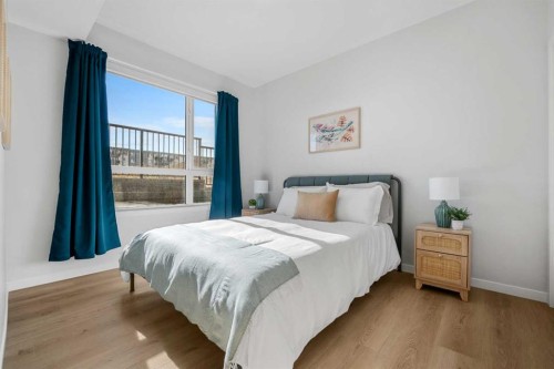 4113-550 Belmont Street, Calgary, AB - Indoor Photo Showing Bedroom