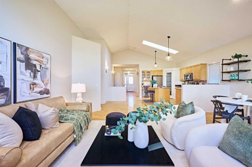 250 Strathridge Place Sw, Calgary, AB - Indoor Photo Showing Living Room
