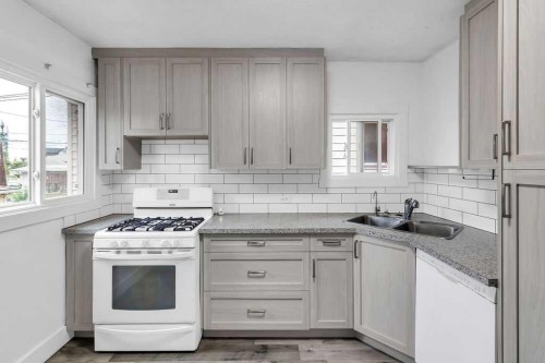 1212 Bantry Street Ne, Calgary, AB - Indoor Photo Showing Kitchen With Double Sink