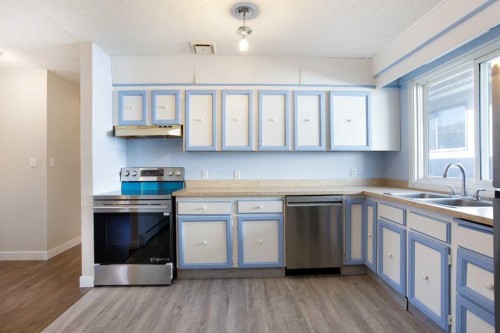 4004 79 Street Nw, Calgary, AB - Indoor Photo Showing Kitchen With Double Sink