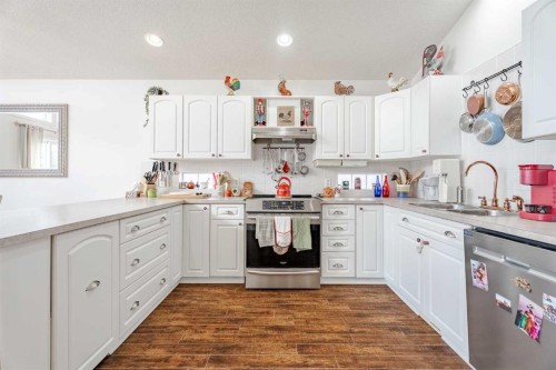 41 Everridge Court Sw, Calgary, AB - Indoor Photo Showing Kitchen With Double Sink