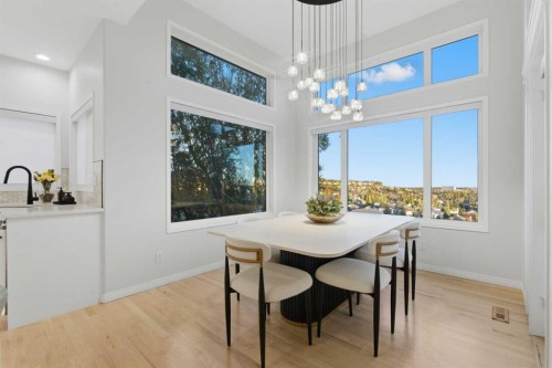 146 Springbluff Heights Sw, Calgary, AB - Indoor Photo Showing Dining Room