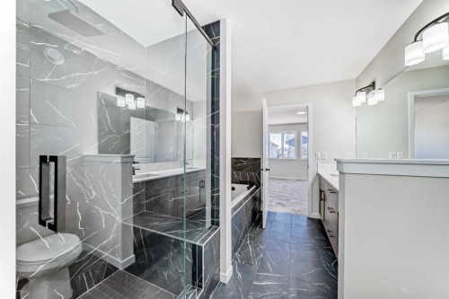 105 Corner Glen Green Ne, Calgary, AB - Indoor Photo Showing Bathroom