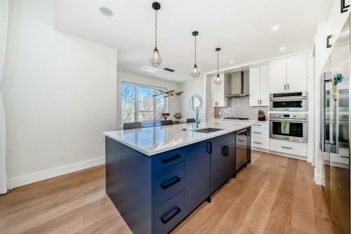 76 Rock Lake View Nw, Calgary, AB - Indoor Photo Showing Kitchen With Upgraded Kitchen