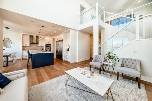 76 Rock Lake View Nw, Calgary, AB - Indoor Photo Showing Living Room