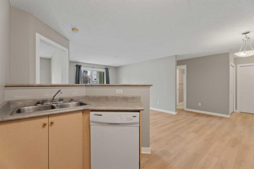 4115-4975 130 Avenue Se, Calgary, AB - Indoor Photo Showing Kitchen With Double Sink