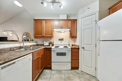 401-1110 17 Street Sw, Calgary, AB - Indoor Photo Showing Kitchen With Double Sink