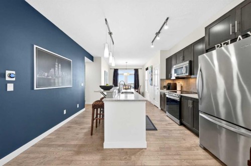 503 Nolanfield Villas Nw, Calgary, AB - Indoor Photo Showing Kitchen With Stainless Steel Kitchen