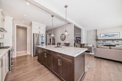 226 West Grove Point Sw, Calgary, AB - Indoor Photo Showing Kitchen With Upgraded Kitchen