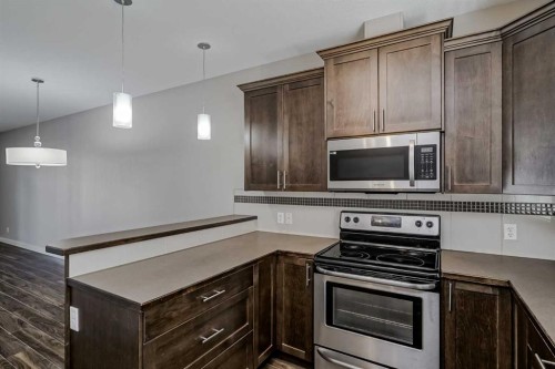 108 Redstone View Ne, Calgary, AB - Indoor Photo Showing Kitchen With Stainless Steel Kitchen