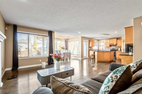 123 Cranwell Close Se, Calgary, AB - Indoor Photo Showing Living Room