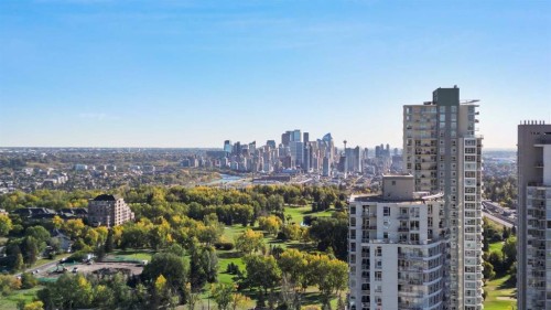 2404-77 Spruce Place Sw, Calgary, AB - Outdoor With View