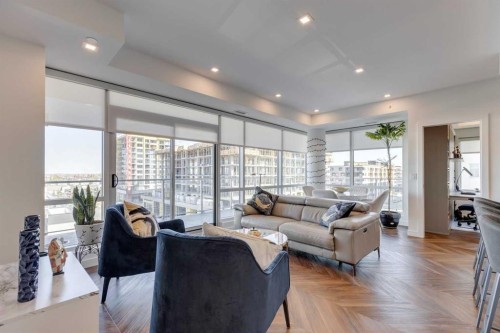 501-8505 Broadcast Avenue Sw, Calgary, AB - Indoor Photo Showing Living Room