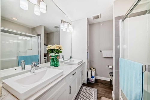 405-10 Walgrove Walk Se, Calgary, AB - Indoor Photo Showing Bathroom