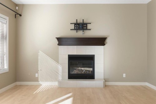 328 Silverado Plains Circle Sw, Calgary, AB - Indoor With Fireplace