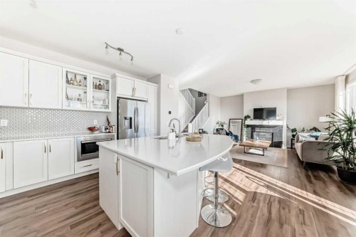 99 Cityline Point Ne, Calgary, AB - Indoor Photo Showing Kitchen With Upgraded Kitchen