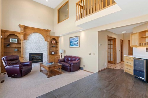 79 Edenstone View Nw, Calgary, AB - Indoor With Fireplace