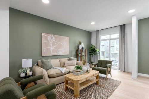 306-437 Alpine Avenue Sw, Calgary, AB - Indoor Photo Showing Living Room