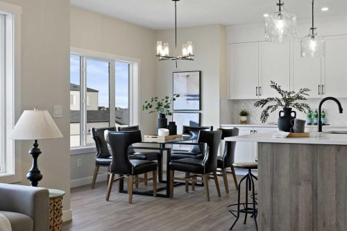634 Bayview Lane Sw, Airdrie, AB - Indoor Photo Showing Dining Room