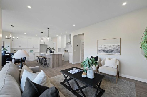634 Bayview Lane Sw, Airdrie, AB - Indoor Photo Showing Living Room