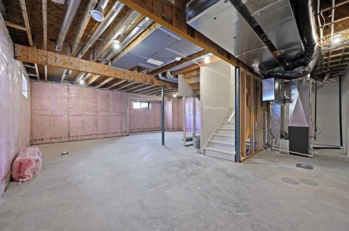 634 Bayview Lane Sw, Airdrie, AB - Indoor Photo Showing Basement