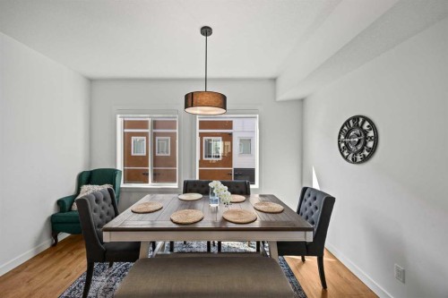 602-335 Creekside Boulevard Sw, Calgary, AB - Indoor Photo Showing Dining Room
