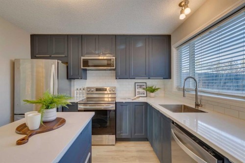 206 Elgin Place Se, Calgary, AB - Indoor Photo Showing Kitchen With Stainless Steel Kitchen With Upgraded Kitchen