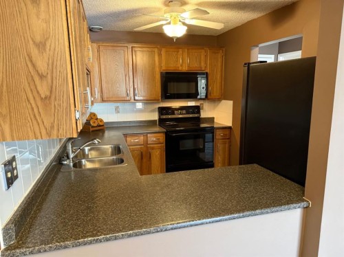 203-234 5 Avenue Ne, Calgary, AB - Indoor Photo Showing Kitchen With Double Sink