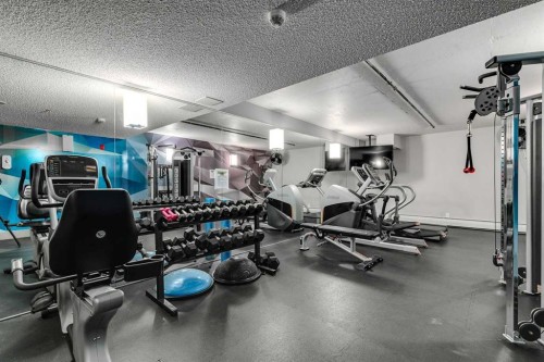 421-510 Edmonton Trail Ne, Calgary, AB - Indoor Photo Showing Gym Room