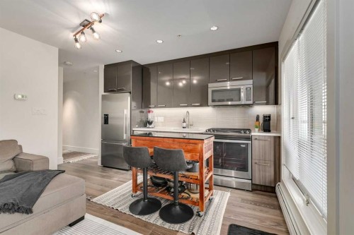 421-510 Edmonton Trail Ne, Calgary, AB - Indoor Photo Showing Kitchen With Upgraded Kitchen