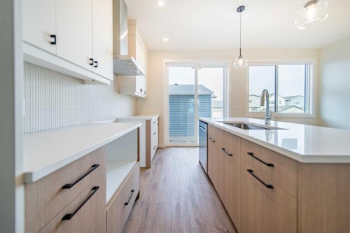 19 Herron Walk Ne, Calgary, AB - Indoor Photo Showing Kitchen With Upgraded Kitchen