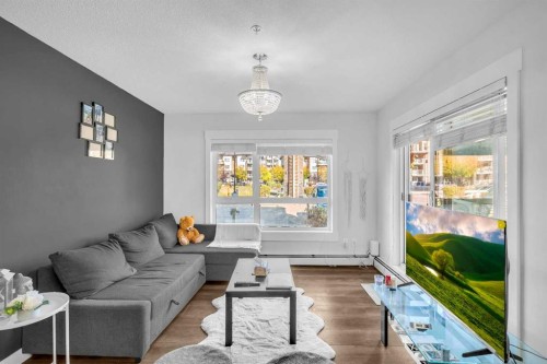 4107-240 Skyview Ranch Road Ne, Calgary, AB - Indoor Photo Showing Living Room